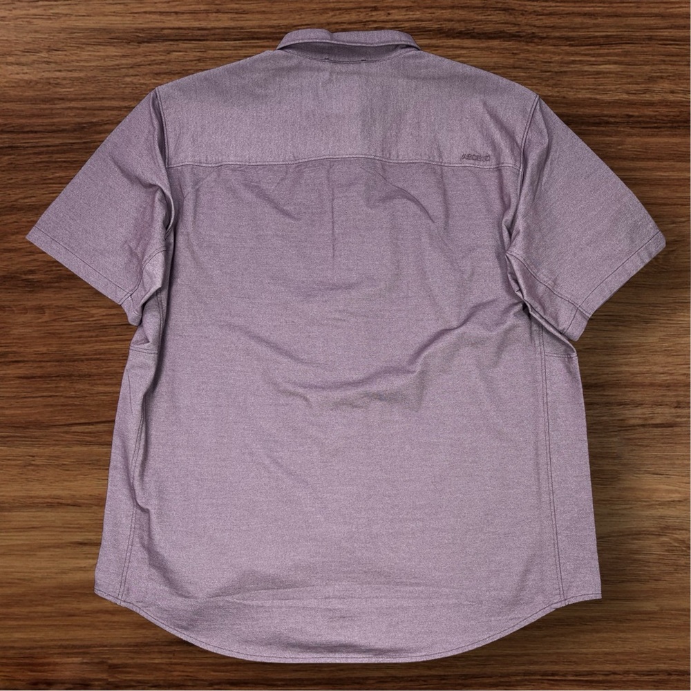 Ascend Men’s Short Sleeve Performance Button Down Shirt. Huckleberry. Large. - Picture 2 of 9